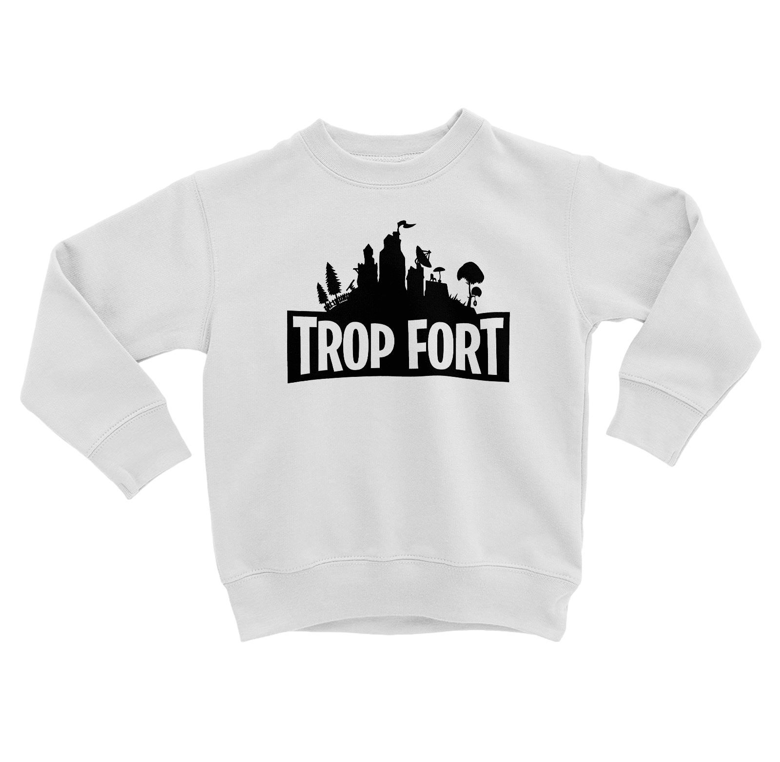 Sweatshirt Enfant Trop Fort(Nite) Jeux Vidéo Enfant Passion