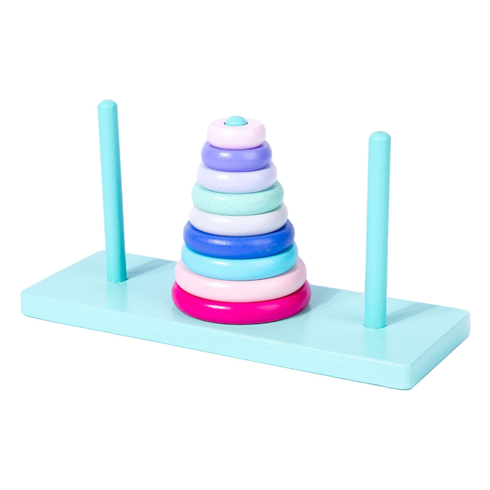  - Anneaux D'empilage De Tour Arc-En-Ciel Blocs De Jouets De Manipulation De Jouets Cadeaux De Jouets Premium