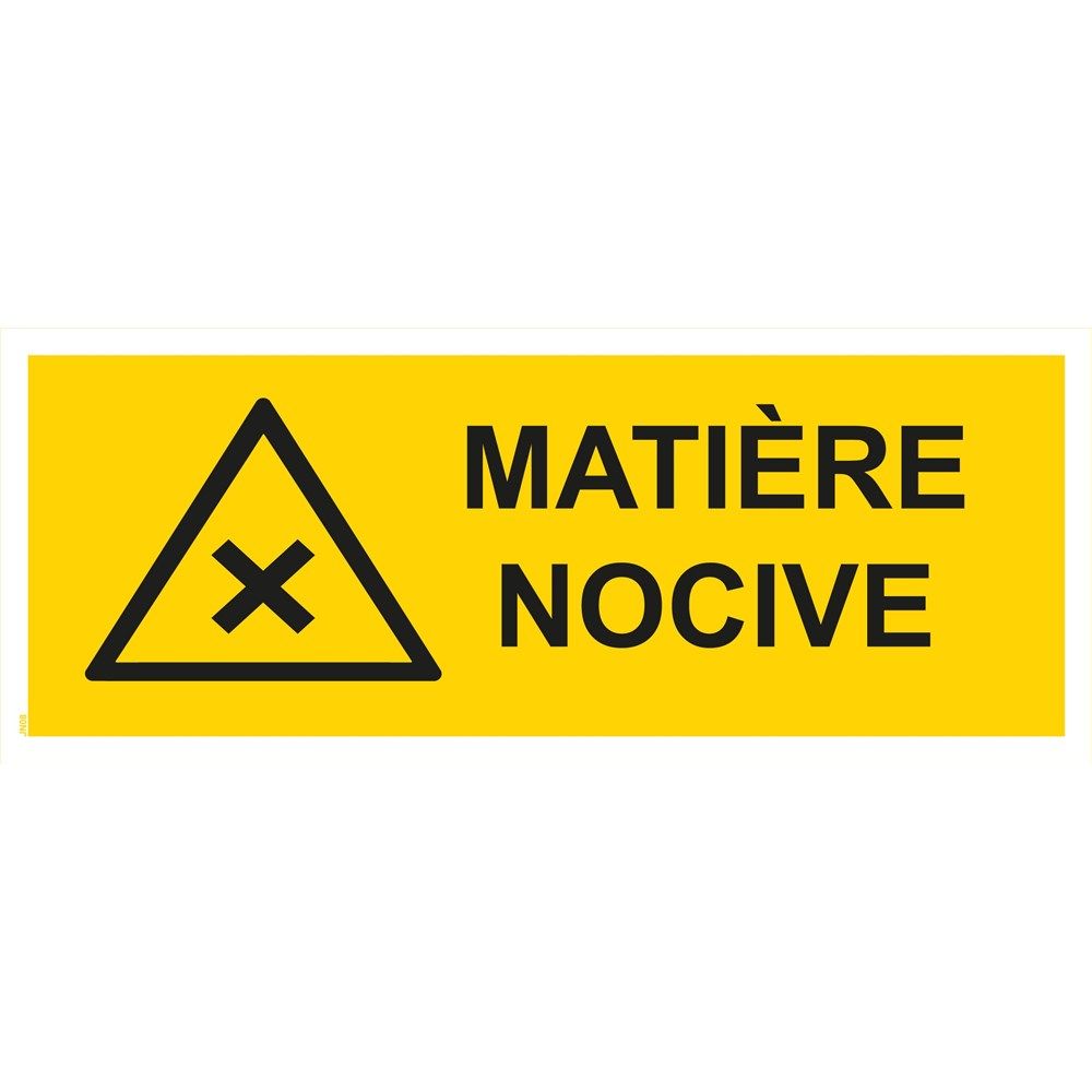 Panneau "Matière nocive" - PVC 200x80 cm