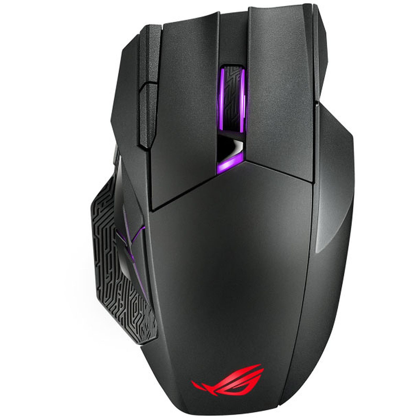 ASUS ROG Spatha X - Souris - pour droitiers - optique - 12 boutons - sans fil, filaire - USB, 2.4 GHz - noir