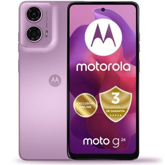 Motorola Moto G 24 16 7 cm 6.56 Double SIM Android 14 4G USB Type C 4 Go 5000 mAh de bois