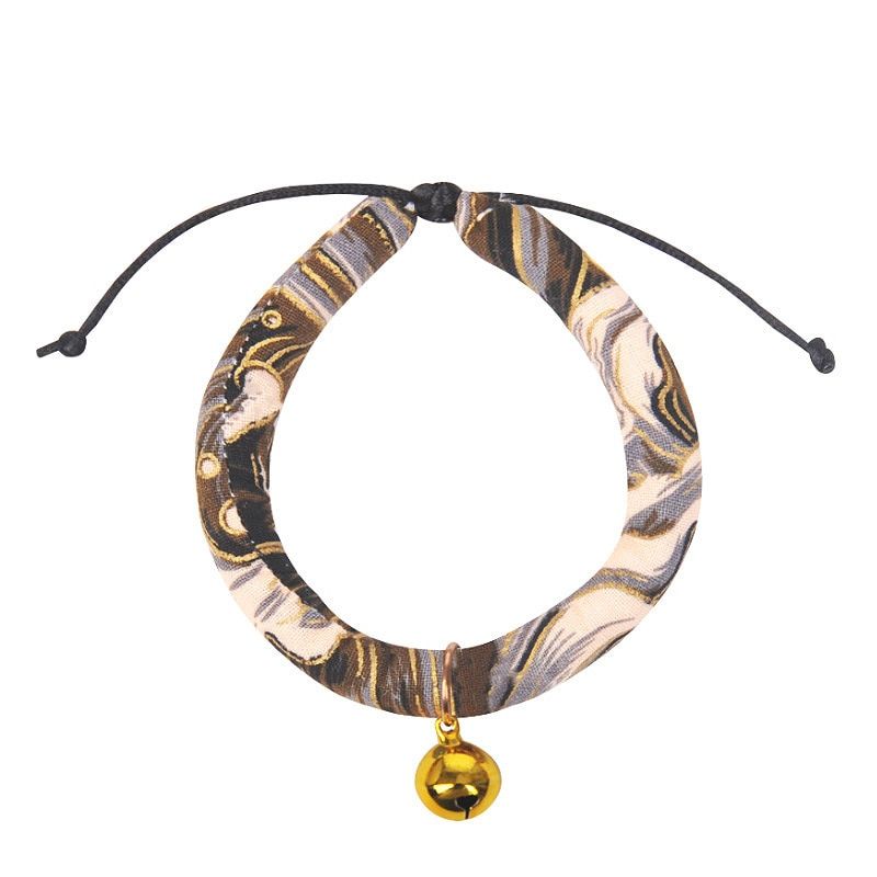 Bell-Black Yunteng-Xs-Neck 12-21cm -6 Couleurs Style Japonais Chat Cloche Collier Collier Dessin Animé Accessoires Pour Animaux De C