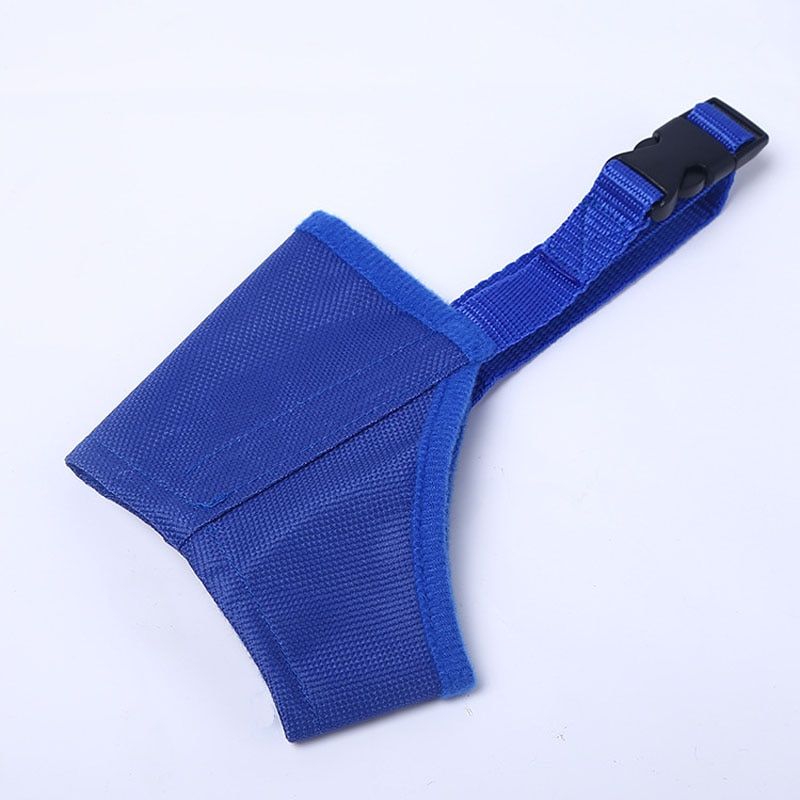 Blue-7 -Muselière En Nylon Réglable Pour Chiens  Pour Petits Moyens Et Grands Chiens Anti Aboiement, Muselière Pour Chiens, Produit
