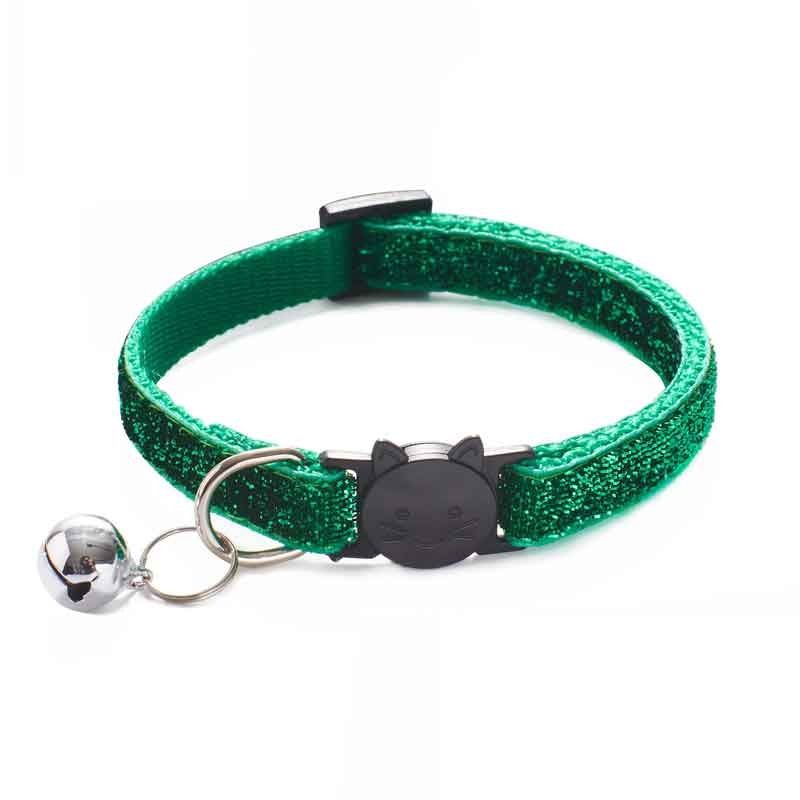 H-Neck Girth 15-32cm -Colliers Pour Chats Collier Chaton Gatos Accesorios Collier De Chien Paillettes Chat Sécurité Facile À Porter