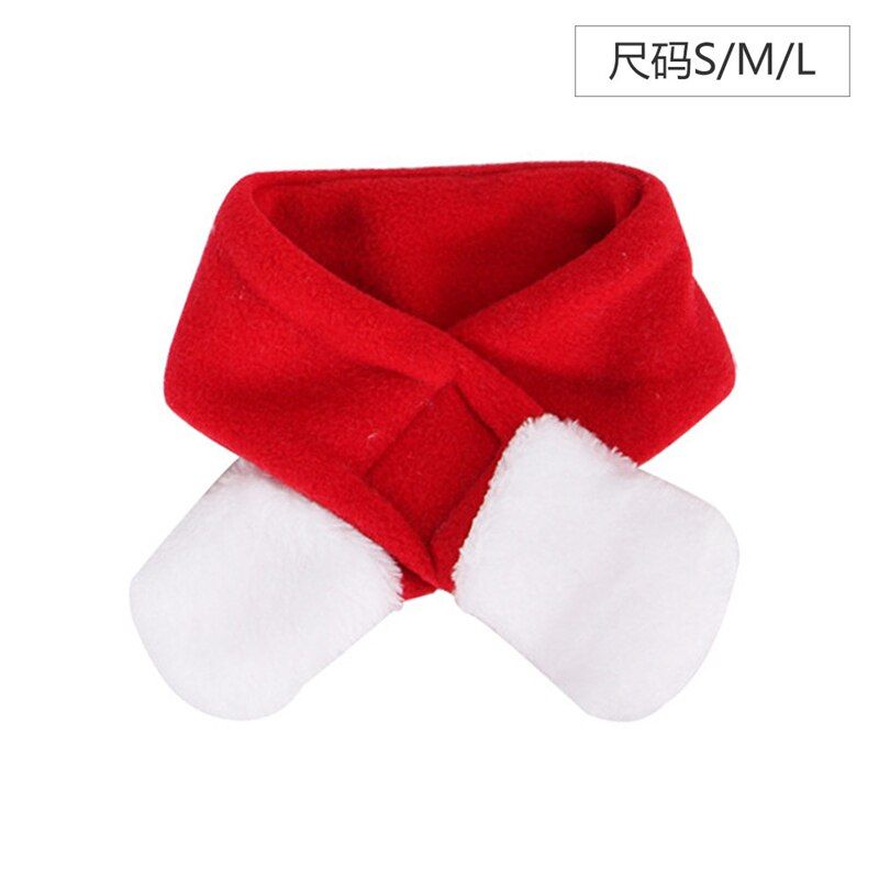 Scarf-1-S -Kawaii Noël Vêtements Pour Animaux De Compagnie Chat/Chiot Nouvel An Costume Chat Noël Écharpe Cape Chapeau Wapiti Bandea