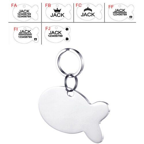 Yu001 Sliver-M -Étiquettes D'identification Des Animaux De Compagnie, Pour Collier, Accessoires, Gravure Gratuite, Nom De Chiot,