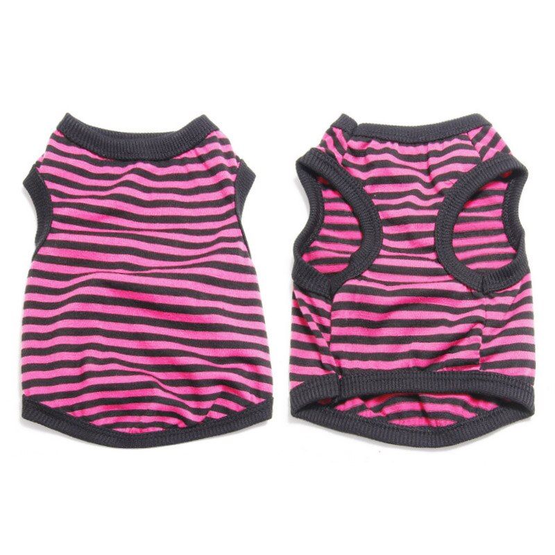 Pink-Xl -Vêtements Pour Animaux Domestiques Chat D'été  Gilet Pour Chat T Shirt Sport, Vêtements Minces Pour Petits Chiens, Chih