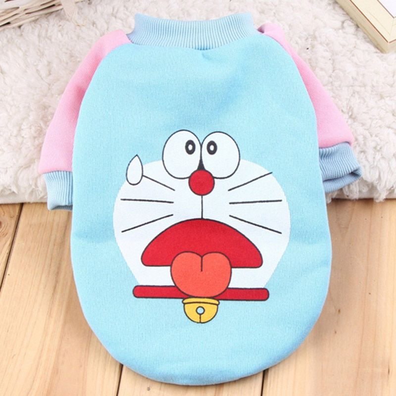 Hoodie-Doraemon-Xl -Costume Pour Chat, Costume D'été Pour Chat, Sweat Shirt À Capuche, Sweat Shirts Confortables, Manteau, Kedi