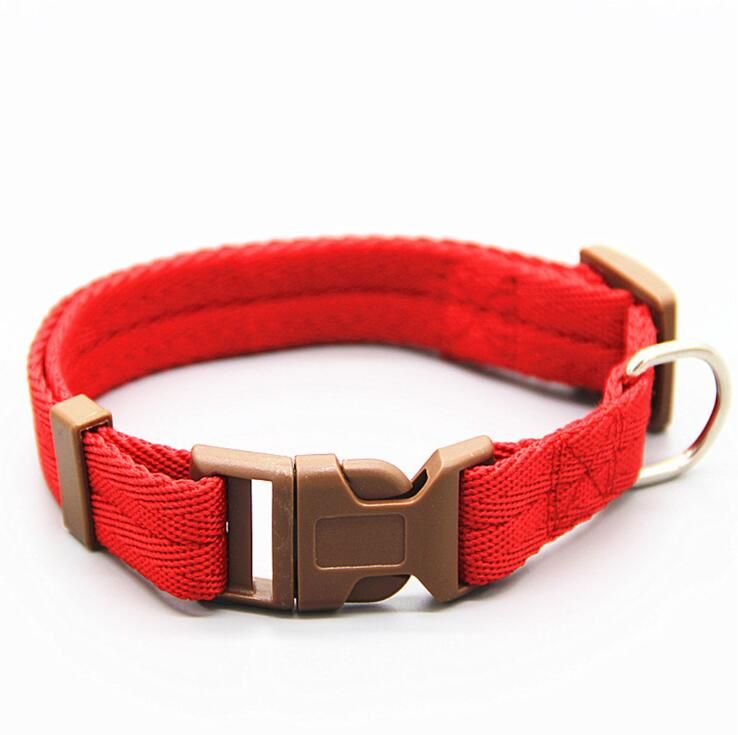 Rouge-M -Collier En Nylon Pour Animal De Compagnie, 7 Couleurs Réglables, Accessoire Pour Chien Et Chat, Accessoire Offre Spéciale