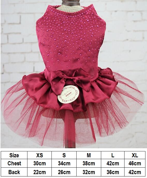 Red-L -Robe De Mariée Pour Chat, Tutu, Tenue De Fête Pour Animaux De Compagnie, Chien, Chat, Bling Bling, Offre Spéciale