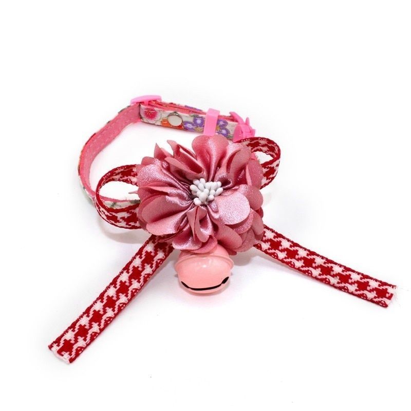 C-Neck Girth 13-22cm -Collier À La Mode Pour Chat, Collier De Luxe, Clochette Chaton, Fournitures De Princesse, Cravate Imprimée, Ac