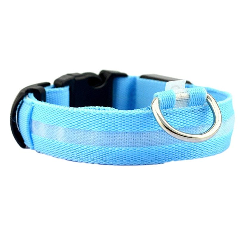 As Shown1-Xl -Nouveau Collier De Sécurité Pour Animaux De Compagnie Créatif Transer Pour Collier De Chien De Led En Nylon Éclairé Co