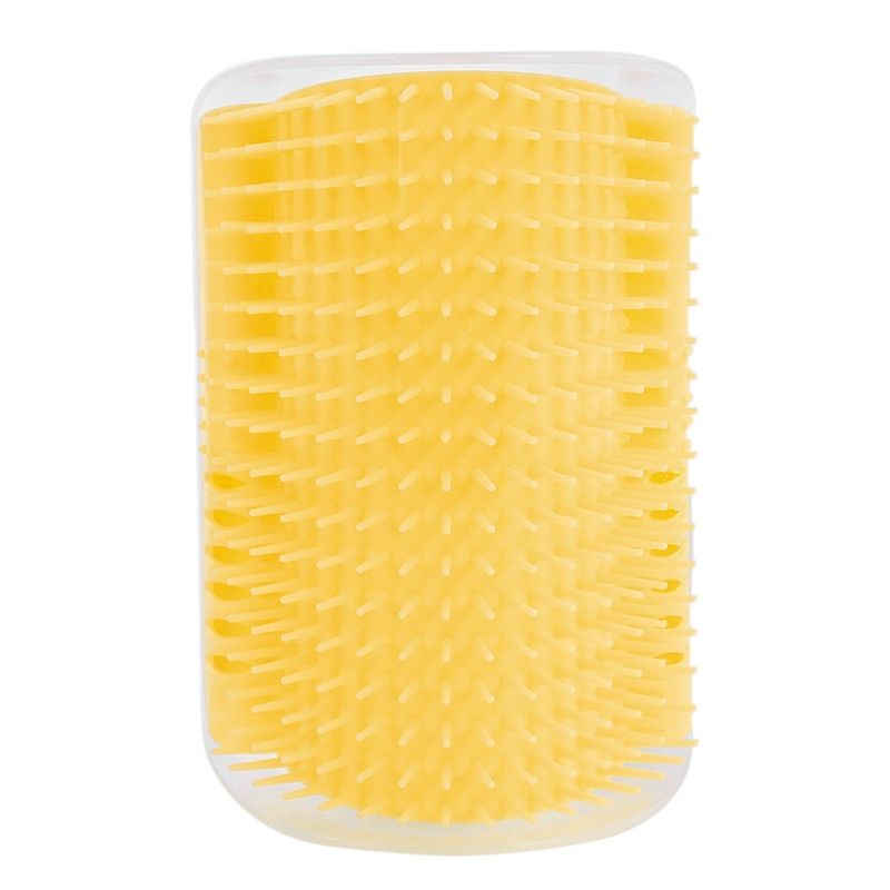 Yellow- -Chats Brosse Coin Chat Massage Auto Toiletteur Peigne Brosse Chat Frotte Le Visage Avec Un Chatouillement Peigne Chat Produ