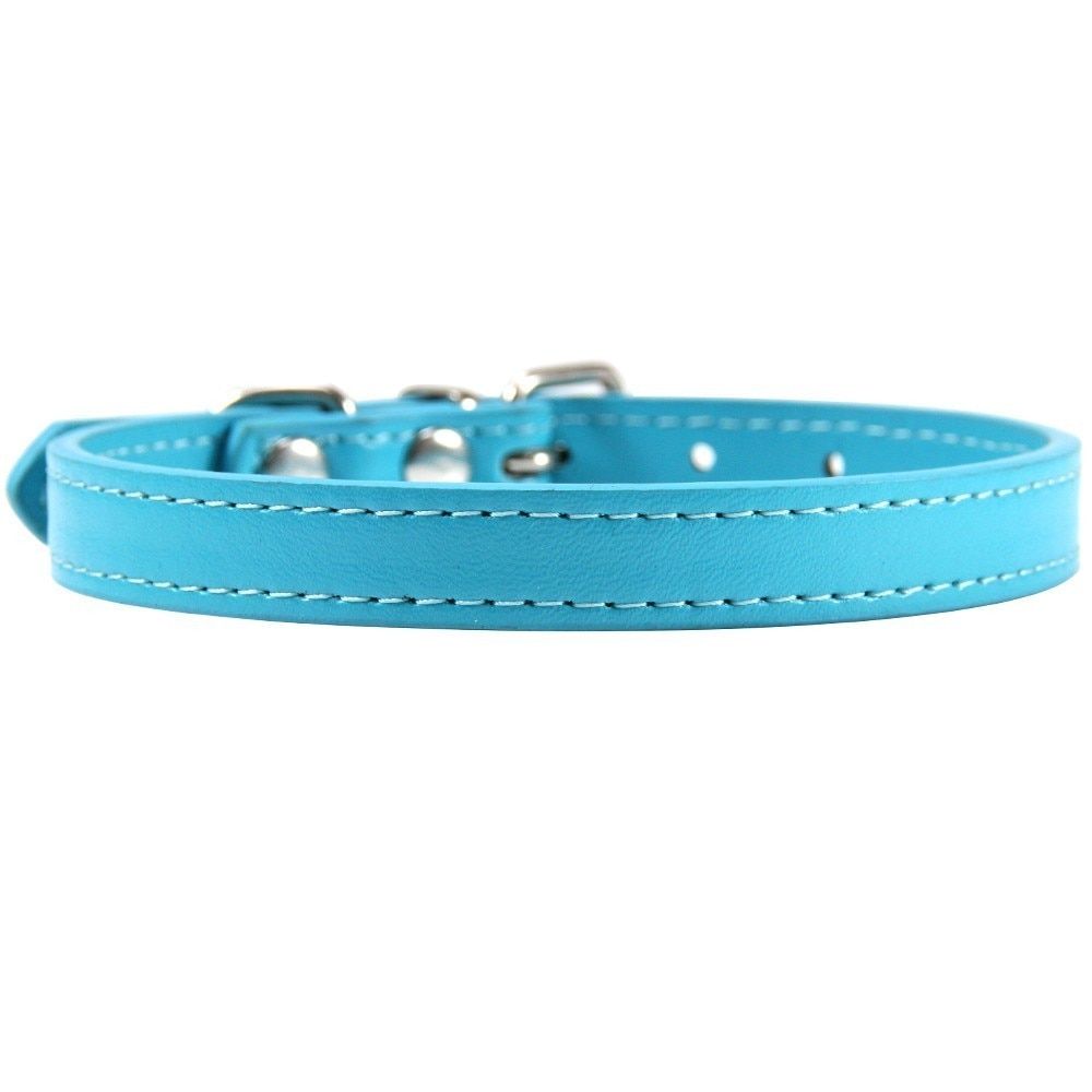 Lake Blue Collar-L -Collier En Cuir Pu Rose Pour Chat, Accessoire Avec Nom De Sécurité Personnalisé, Chihuahua, Laisse Pour Petit Ch