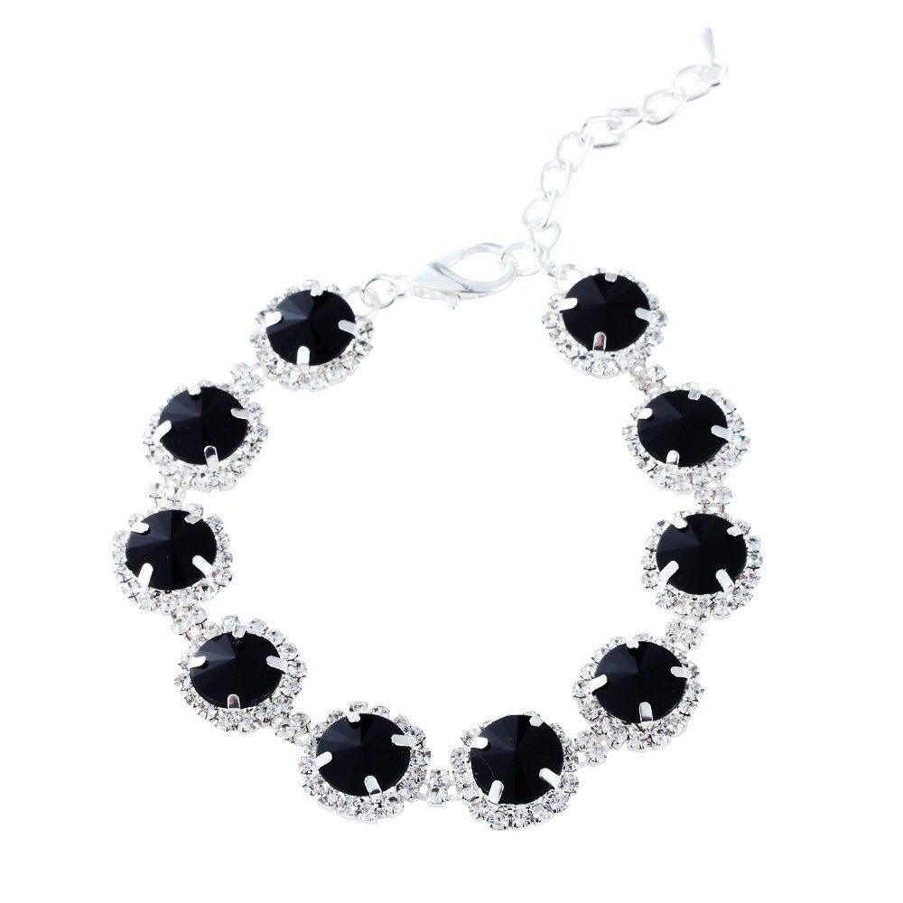 Black-L -Chiens Collier Bijoux Chien Cristal Collier Strass Collier Élégant Bling Brillant Animal De Compagnie Accessoires De Mariag