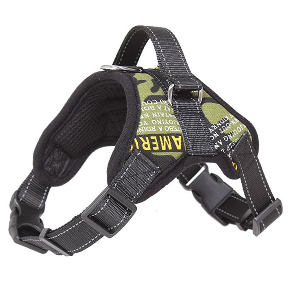 Green-S -Mode K9 Collier De Harnais Pour Animaux De Compagnie Réglable Chien Harnessee Et Laisse Ensemble Formation En Plein Air Chi