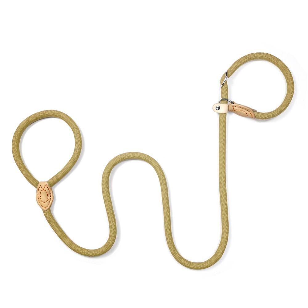 Brown-10mm X 1.5m -Nouveau Nylon Chien Laisse P Chaîne Collier De Glissement Marche Conduit Attaché Chien Corde Chiot Formation Lais