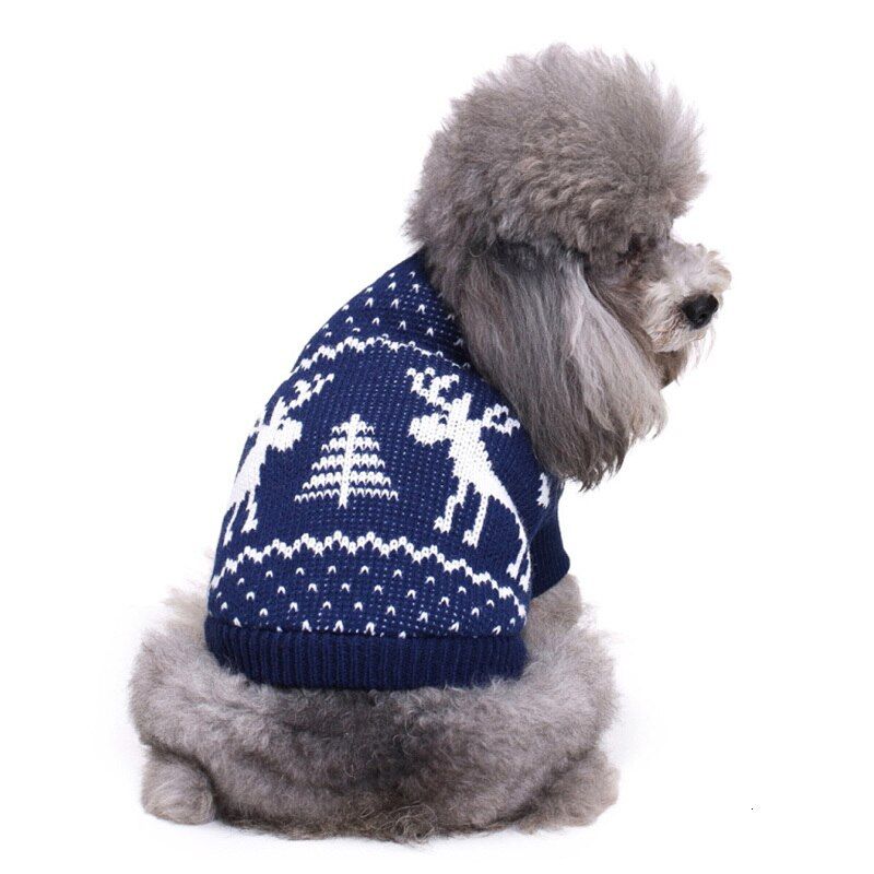Elk-M -Vêtements De Noël Pour Animaux De Compagnie, Manteau Tricoté Pour Chiot, Chien, Chat, Chihuahua, Halloween, Pull 35