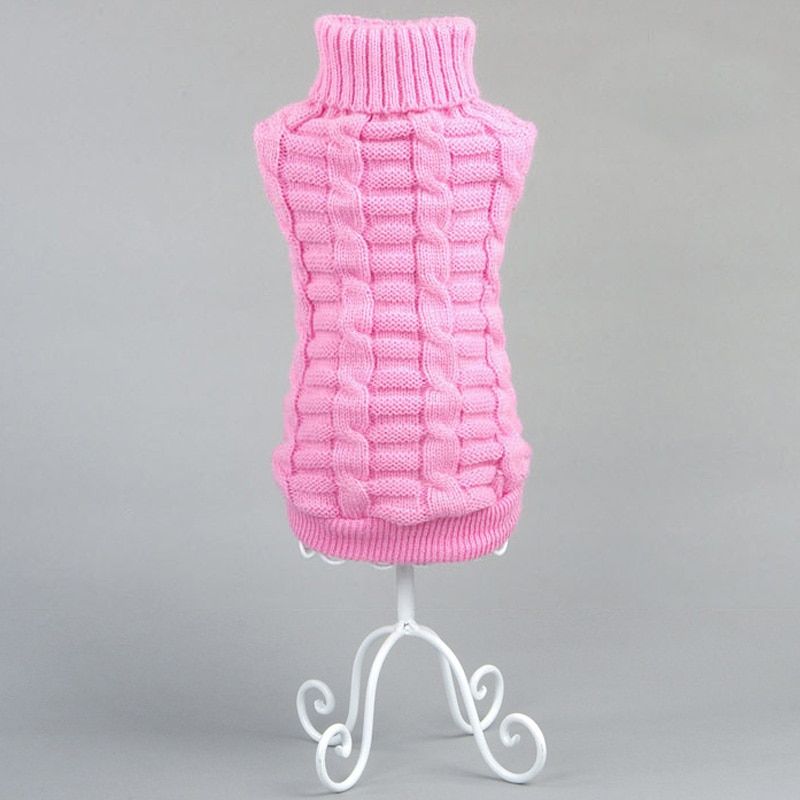 Pink-S -Vêtements De Noël Pour Petits Chats  Pull D'hiver Chaud Tricoté Pour Chat, Manteau De Chaton, Vêtements Pour Animaux Cha