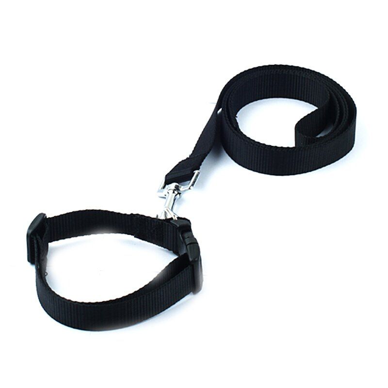 Black Set-S -Collier De Chien De Couleur Unie En Nylon  Offre Spéciale, Ajustable, Pour Animal Domestique, Chiot Chat, Laisse, Ense