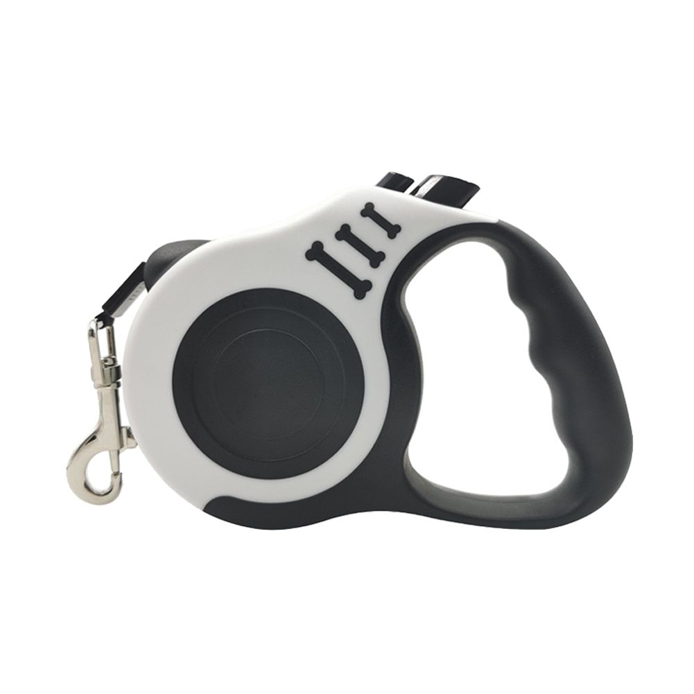 A-5m -Laisse Rétractable Automatique En Nylon Pour Chiens, 3/5m, Avec Poignée Antidérapante, Durable, Pour Petits, Moyens Et Grands