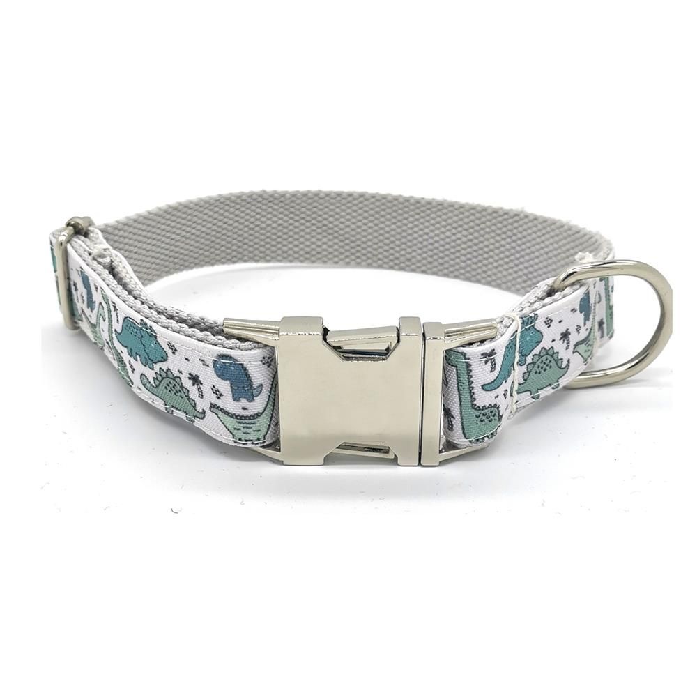 Green-Xs -Personnalisé Dinosaure Collier Pour Animaux De Compagnie Personnalisé Chiot Nom Id Tag Réglable Base Dessin Animé Chien Co
