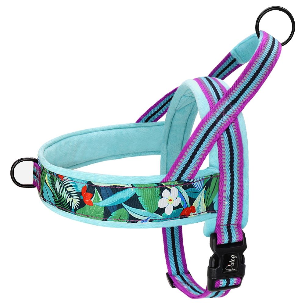 Meilleurs prix pour Light Blue-S -Harnais Réfléchissant En Nylon Pour Chien, Doux, Rembourré, Gilet Pour Animal De Compagnie, Chaud, Hiver, Pour Petits