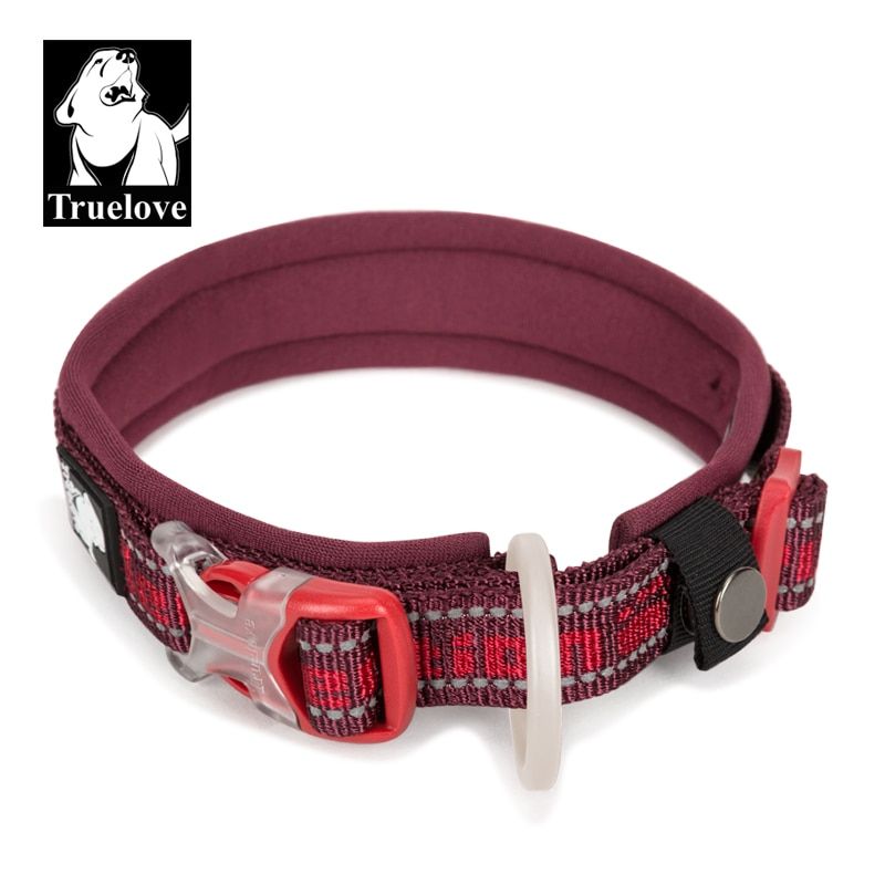 Red-Xs 30-35cm Neck -Truelove Collier De Chien En Nylon Réfléchissant Pour Chien Doux Néoprène Fort Chien Chiot Colliers Pour Animau