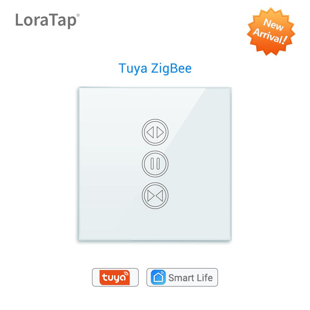 Hub Hub passerelle Tuya ZigBee pour maison connectée,avec Interface réseau,application Smart Life,appareils télécommandés,jusqu'à 256 Mesh - Type ZB Curtain Switch