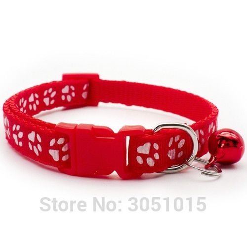 Rouge-24 Pcs -Collier De Sécurité Décontracté Pour Chien, Sangle De Cou Ajustable À La Mode Avec Cloche, Collier Délicat Pour Animal