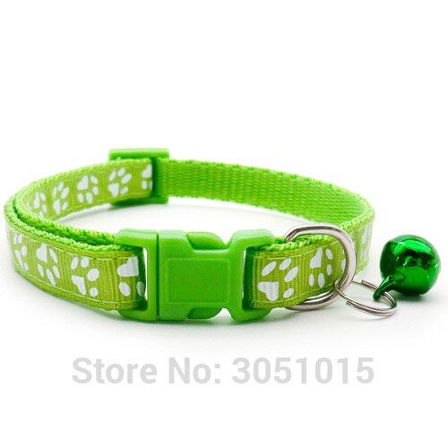 Vert Clair-24 Pcs -Collier De Sécurité Décontracté Pour Chien, Sangle De Cou Ajustable À La Mode Avec Cloche, Collier Délicat Pour A