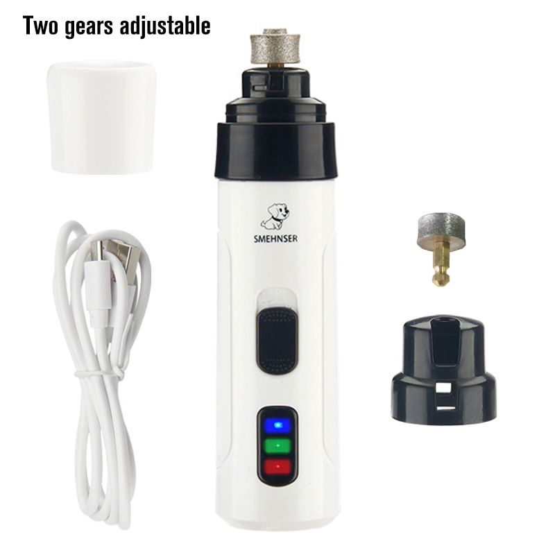 New Set And 1 Head- -Tondeuse À Ongles Usb Pour Chiens Et Chats, Accessoire De Toilettage Pour Animaux Domestiques, À Faible Bruit