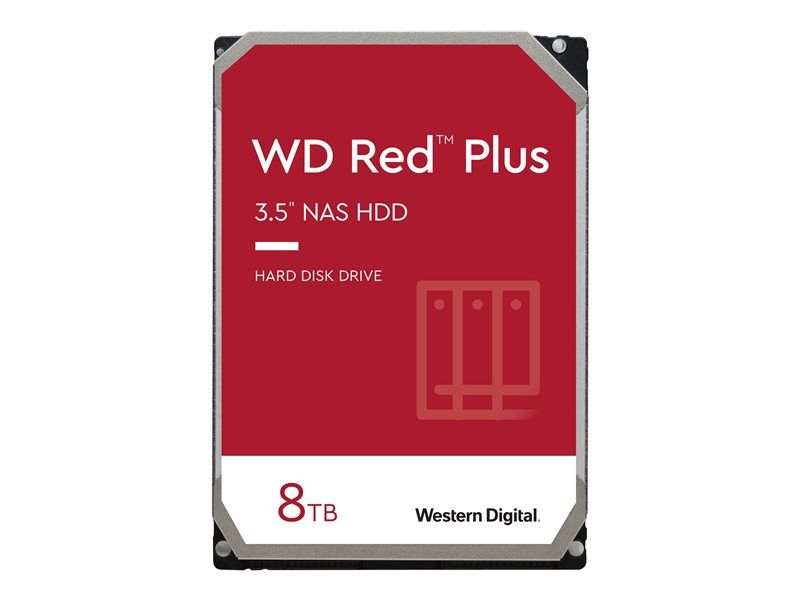 Western Digital Plus WDBC9V0080HH1 WRSN disque dur 8 To 5640 trmin 128 Mo 3.5 Série ATA III Neuf - vue 3