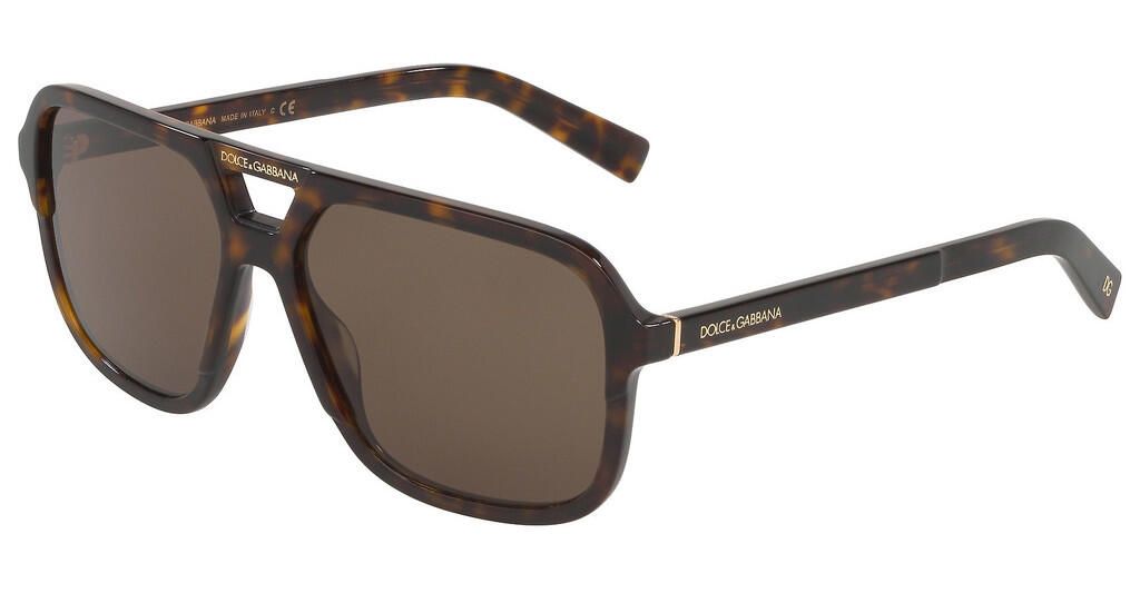Lunette De Soleil Panto Dolce & Gabbana Havana - vue 3