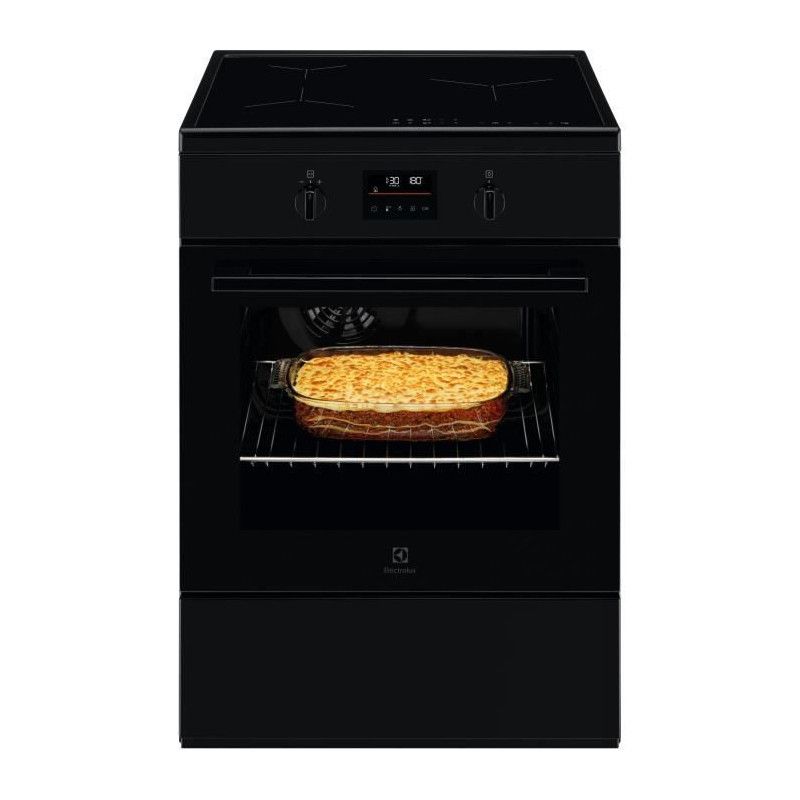 Cuisiniere multifonction a induction Pyrolyse ELECTROLUX LKI648944K 3 foyers 60 x 60 cm - vue 3