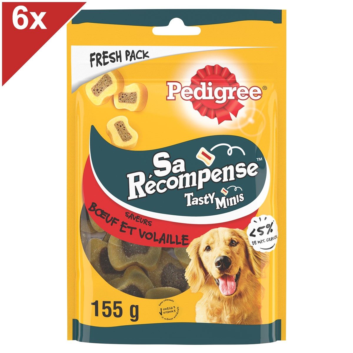 Pedigree Snack Récompense Au Boeuf - Pour Chien - 155g (X6)