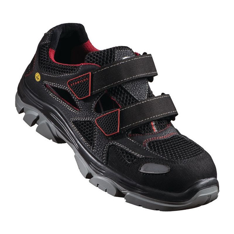 Sandale de sécurité THILO AIR taille 44 noir/rouge matériau textile/mesh S1 SRC