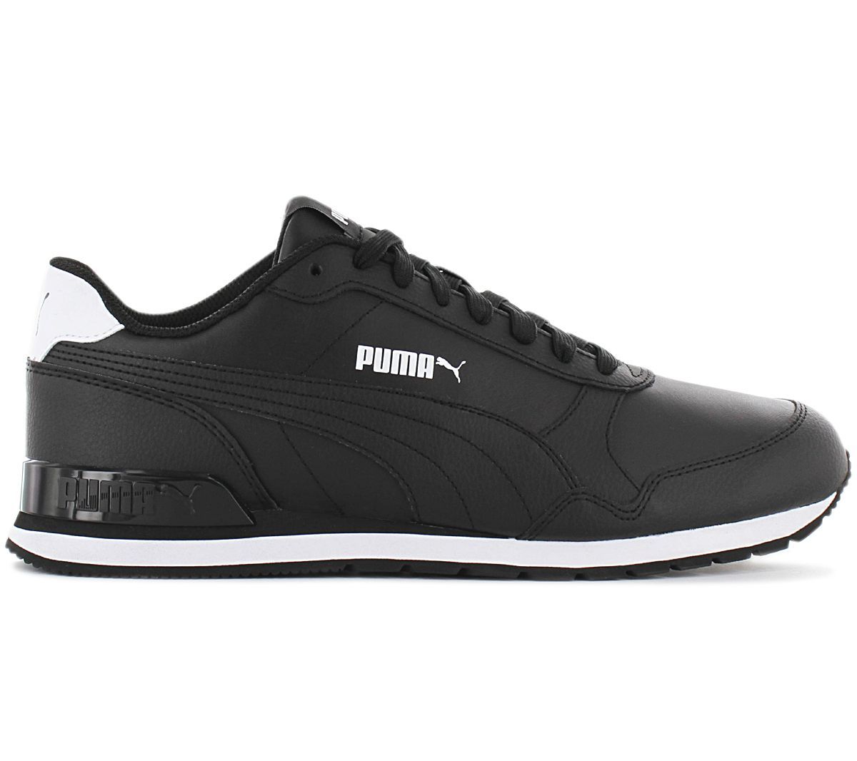 Puma St Runner V2 Full Leather - Hommes Baskets Sneakers Chaussures Noir 365277-02 - 47 Puma St Runner V2 Full Leather - Hommes Baskets Sneakers Chaussures Noir 365277-02 - 47