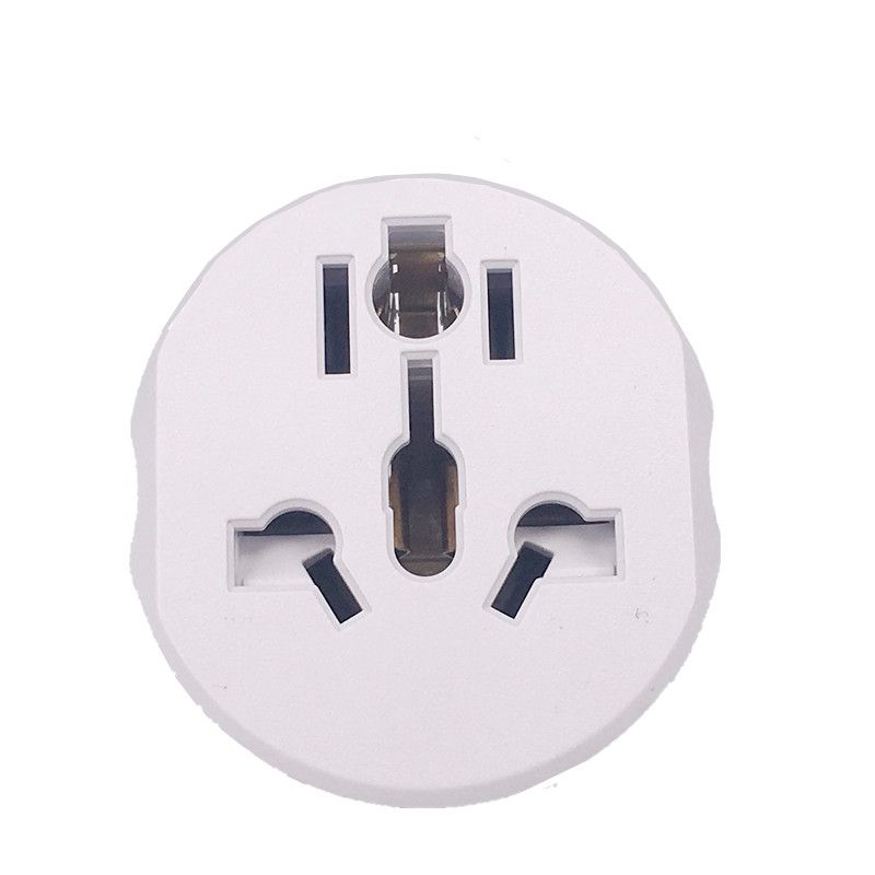 Adaptateur de prise EU US vers EU,adaptateur de prise de voyage universel,AU UK CN vers EU KR,prise murale,16A,250V - Type WHITE