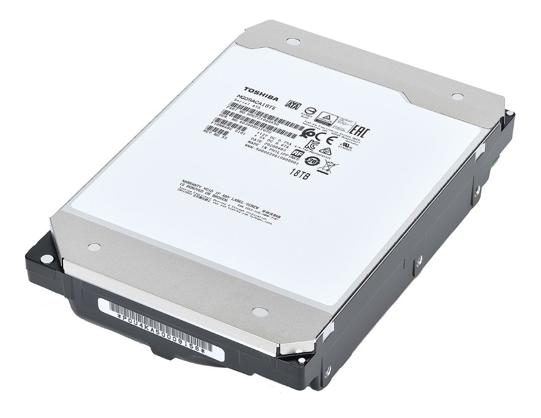 Toshiba MG09 Series MG09ACA18TE - Disque dur - 18 To - interne - 3.5 - SATA 6Gb/s - 7200 tours/min - mémoire tampon : 512 Mo