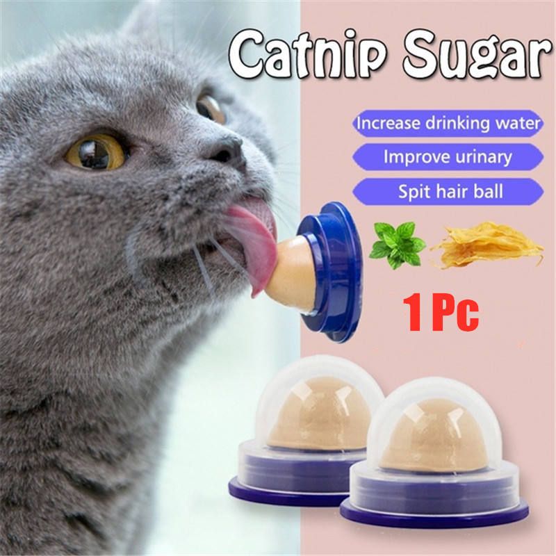 Sucre À Base D'herbe De Chat Solide, 2 Pièces, Longues Pilules Fortes, Boule D'énergie, Crème 1 Pcs