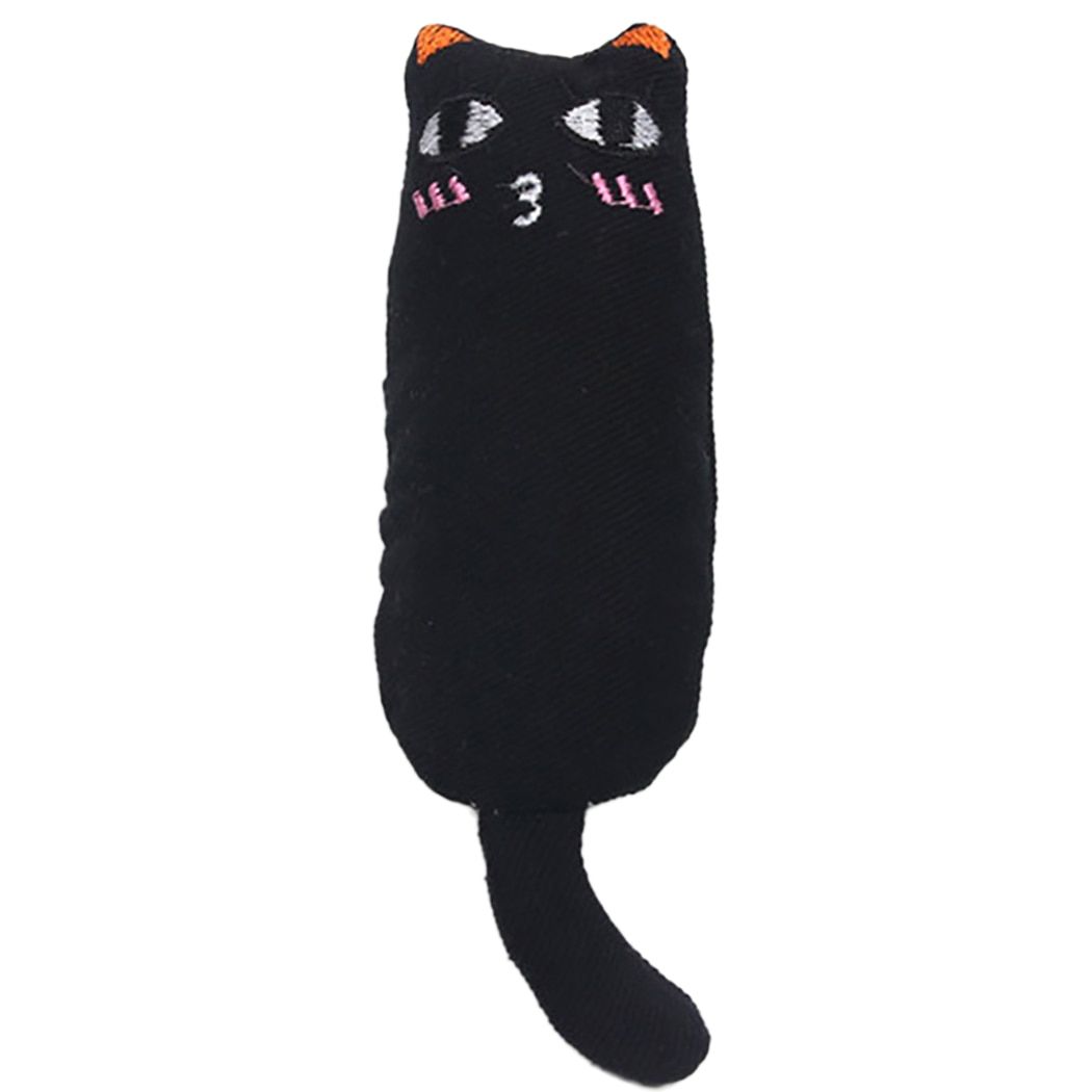 Mini Jouets En Peluche Pour Animaux De Compagnie, Griffes, Pouce, Morsure De Chat, Menthe, Grattoir, Black