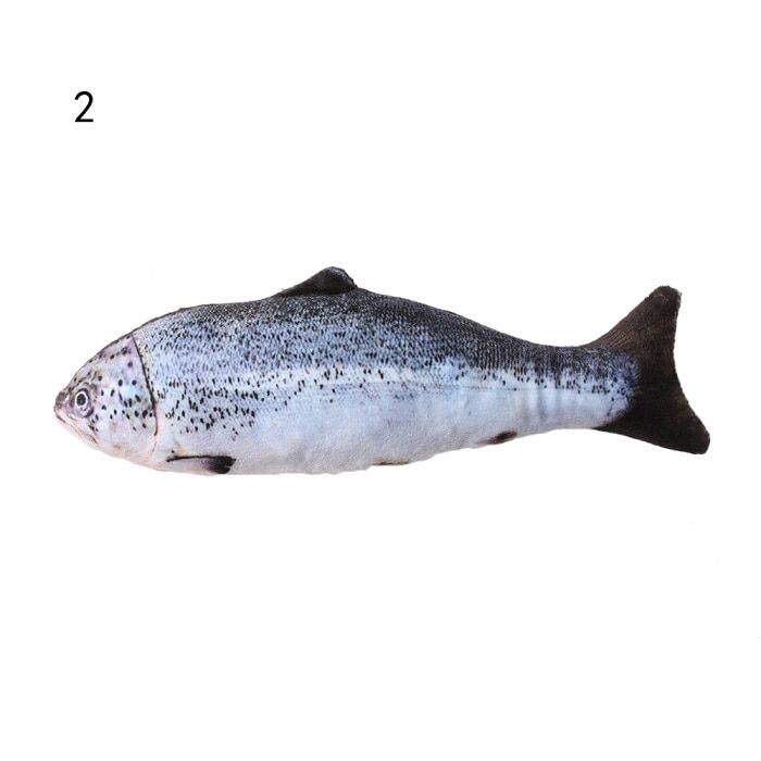 Poisson Artificiel En Peluche Chat Jouets Chien Chiot Jouet Menthe Cataire Jouets Mignon Aquarium Dé 2