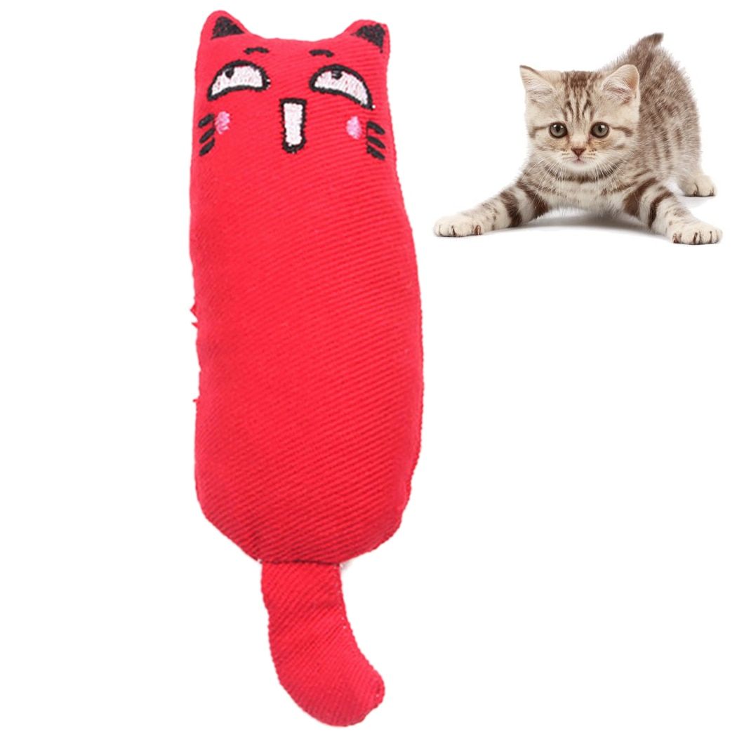 Jouets Pour Chats De Noël, Oreiller Créatif, À Rayures, Type De Chat Fou, Herbe Aux Chats, Meulage D Rouge