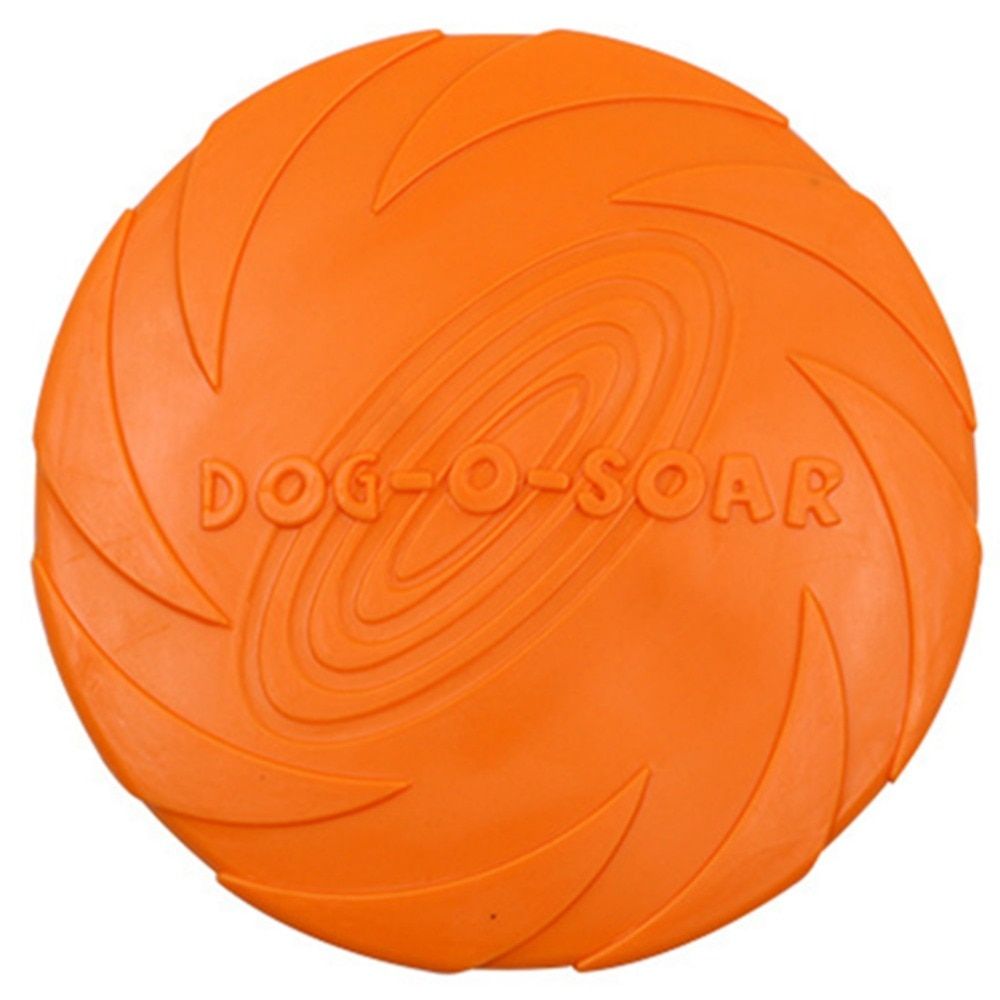 Pc Interactif Chien Mâcher Jouets Résistance Morsure En Caoutchouc Souple Chiot Jouet Pour Animaux Orange 18cm