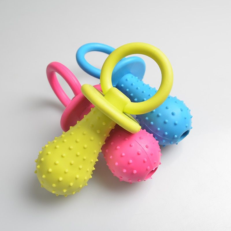 Jouets À Mamelon En Caoutchouc Pour Chiens, En Caoutchouc, Pour Animaux De Compagnie, Train À Mâcher A 15cm