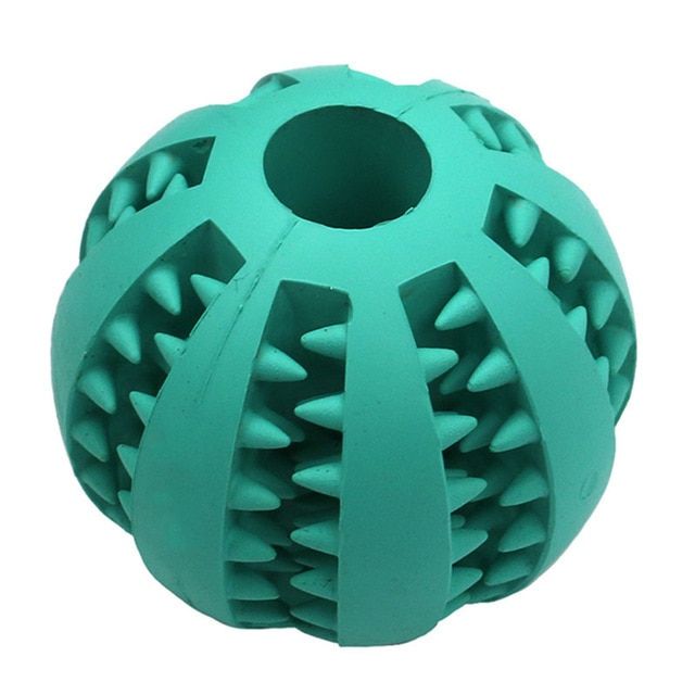 Boule En Caoutchouc Pour Animaux De Compagnie, Jouet Pour Chiens Et Chats, Accessoire De Friandises Vert Clair 5cm