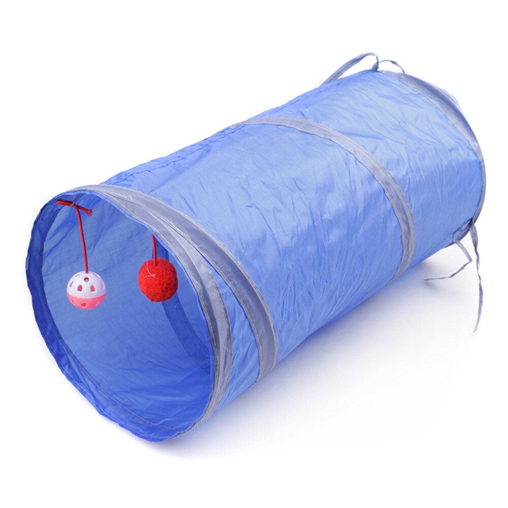 Tunnel De Chat 4 Voies Tunnel De Jeu Pour Animaux De Compagnie Tunnel Pliable Jouet Pour Chats Chien Yellow
