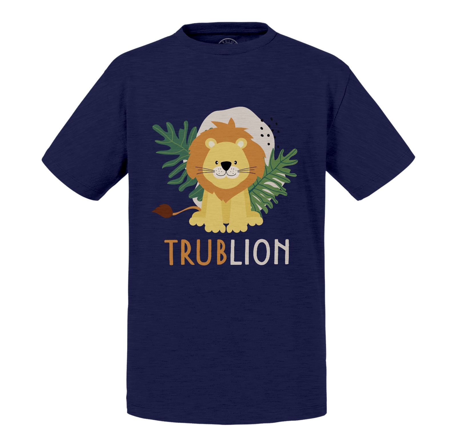 T-Shirt Enfant Lion Trublion Dessin Illustration Roi De La Savane