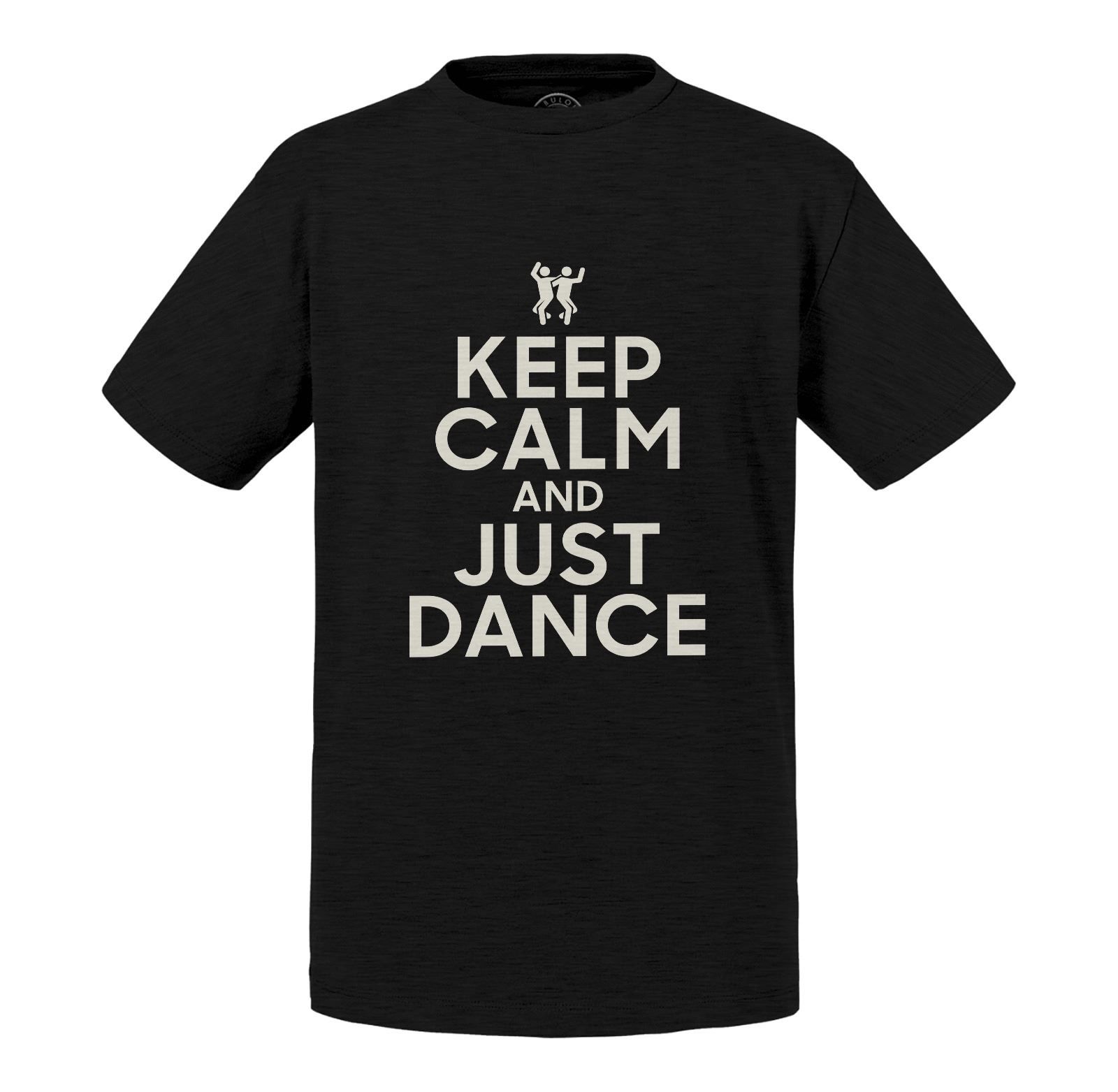 T-Shirt Enfant Keep Calm And Just Dance Parodie Angleterre Danse